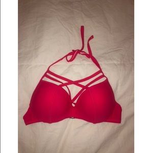 pink cross bikini top